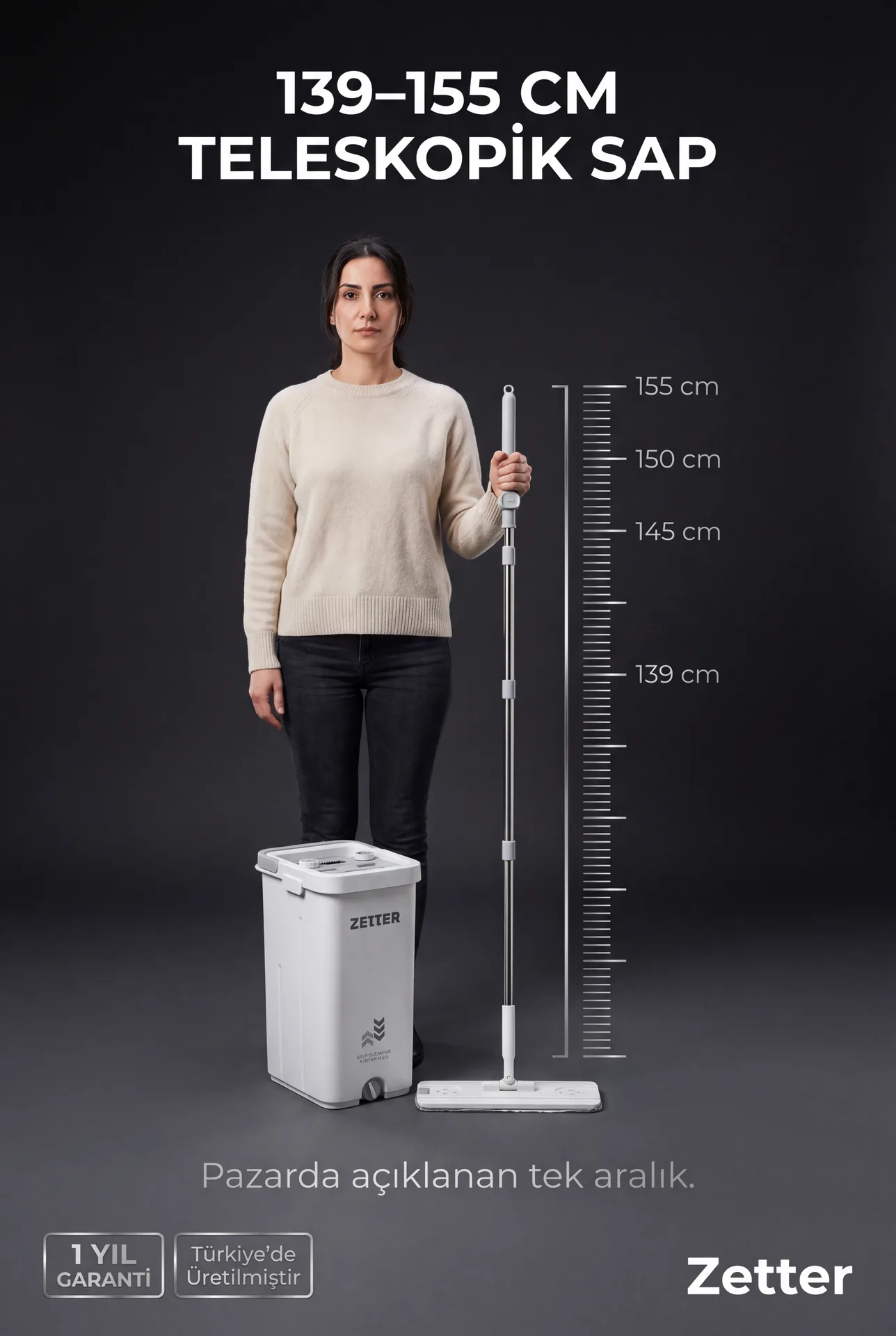 Telescopic 139-155 cm sap